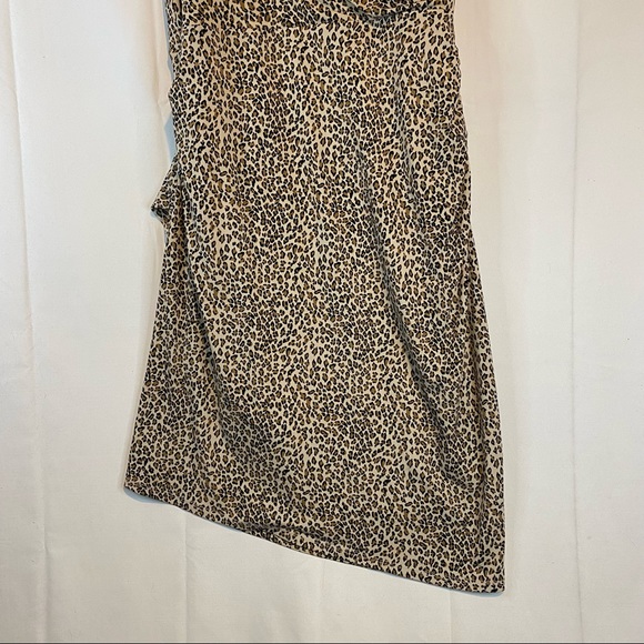 BETSEY JOHNSON Women’s Size 12 Dress Animal Leopard Stretch Sleeveless Lined - Picture 12 of 13